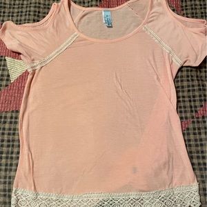 Peach color short sleeve shirt